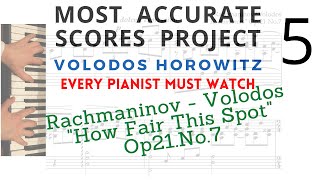 RachmaninovVolodos Zdes Khorosho How Fair This Spot op21 No7  most accurate score download [upl. by Mount984]