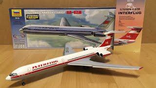 Assembly  Zvezda 1144 scale Iljushin IL62M Interflug  Zocker J [upl. by Cost]