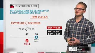 What Is Dividend Risk  Options Trading Concepts [upl. by Yurik]