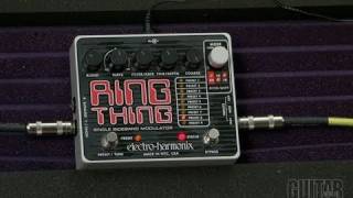 ElectroHarmonix quotRing Thingquot Ring Modulator Pedal [upl. by Enirac]