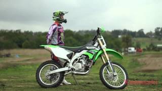 Kawasaki KLX450R  Monster Energy Kawasaki Pro Rider Impressions [upl. by Auahsoj]