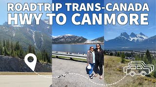 Canadian Rockies Road Trip Driving from TransCanada HWY to Canmore 🇨🇦😍👍 [upl. by Heath288]