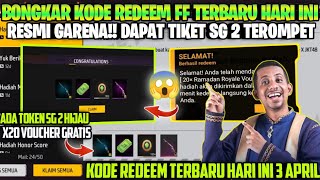 KODE REDEEM FREE FIRE TERBARU 3 APRIL 2024 HARI INI [upl. by Anrim]