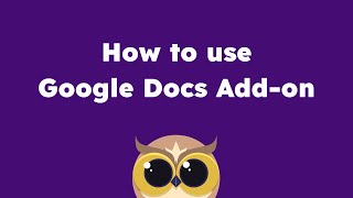 How to Use Helperbird Google Docs Addon  Helperbird Tutorials [upl. by Sybley]