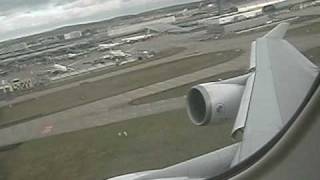 Air France B747428 FGITE Take Off Paris Roissy route CDG  CCS UPPERDECK seat 69L [upl. by Haisi437]