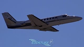 Cessna 550B Citation Bravo Takeoff  Tivat Airport LYTVTIV Tower View [upl. by Nibuz]