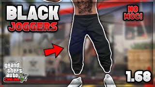 NO MOC Easiest Method On How To Get Black Joggers In Gta 5 Online 168 GTA 5 BLACK JOGGERS 2024 [upl. by Orvil]