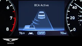 BlindSpot CollisionAvoidance Assist  Genesis G90  HowTo  Genesis USA [upl. by Cynthy531]