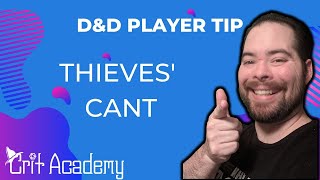 DampD Player Tip  Thieves Cant  1 Minute Dungeons amp Dragons Tips [upl. by Jada]