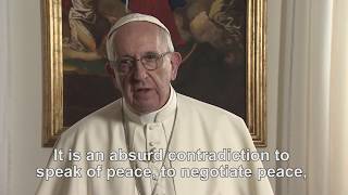 Pope Francis prayer intentions for June 2017 Eliminate arms trade [upl. by Verbenia]