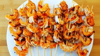 Brochettes De Crevettes  Recette Facile et Rapide Alloco [upl. by Eiuqnom649]