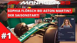 😮Sophia Flörsch bei Aston Martin  F1 Manager 2023  R1 [upl. by Airegin142]