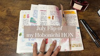 July Flip Through  Hobonichi HON [upl. by Anytsirk]