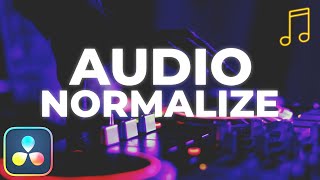 How To Normalize Audio In Davinci Resolve 4 Ways [upl. by Anselm]