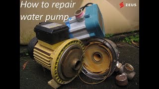 How to repair water pump after flood  Malayalam water pump motor repair keralaflood [upl. by Etteiluj]