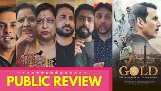 GOLD Movie Public Review  First Day First Show  Akshay Kumar Mouni Roy Amit Sadh [upl. by Hanselka]