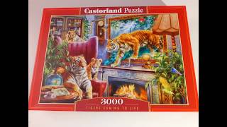 Puzzle Tigers coming to life Castorland 3000 [upl. by Cosenza]