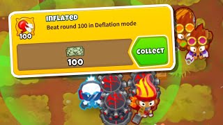 How To Beat Round 100 On Deflation Mode Inflated [upl. by Buford]