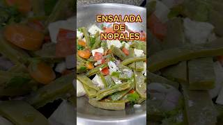 ENSALADA de NOPALES La has probado Una comida muy rápida de hacer [upl. by Aihsekel912]