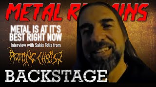 Interview with Sakis Tolis from Rotting Christ 🇬🇷  BACKSTAGE [upl. by Penelopa]