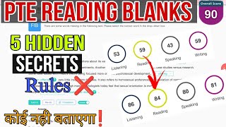 Pte Reading Blanks 5 Score Changing Tricks💥 By Pawan Sr [upl. by Alliuqet]