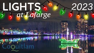 Lights At Lafarge Lafarge Lake  Coquitlam BC 121723 [upl. by Ardnad76]