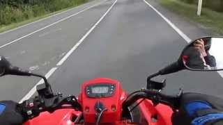 Kymco Quad MXU 250 Speedtest [upl. by Analaf]