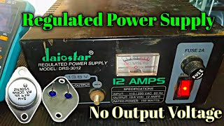 Regulated Power Supply  No Output Voltage [upl. by Platus]