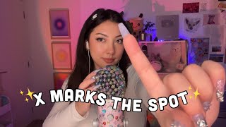 ASMR X Marks The Spot ✨ spiders crawling up your back on different mic covers 💞 [upl. by Aicelaf]