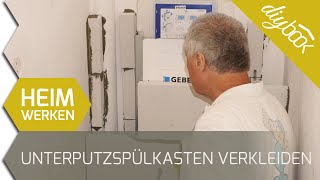 Unterputz  Spülkasten verkleiden mit Porenbeton [upl. by Nyladam869]