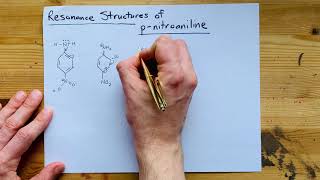 Draw the Resonance Structures of pnitroaniline [upl. by Etana990]