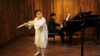 Poulenc Sonata for flute and piano 1st mvt by Sooah Hannah Jeon [upl. by Okiruy]