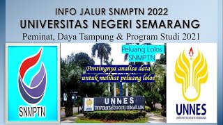 DATA PEMINAT amp DAYA TAMPUNG SNMPTN UNNES 2022 [upl. by Aisaim]