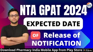 GPAT 2024 EXAM EXPECTED DATE  CHECK COMPLETE DETAILS [upl. by Dolf]