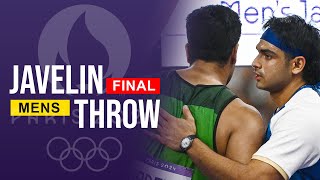 Javelin Throw Final Paris 2024 Olympics 🥇 Arshad Nadeem 🥈 Neeraj Chopra [upl. by Dinah]