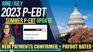 NEW 2023 PEBT UPDATE JUNEJULY MORE PAYMENTS CONFIRMED Summer PEBT 36 STATES Payout Dates [upl. by Ahsait]