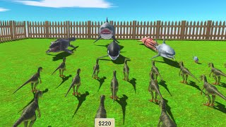 30X DEINONYCHUS VS EVERY UNIT  Animal Revolt Battle Simulator [upl. by Ainer]