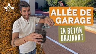 On crée une allée de garage en béton drainant 🚗 [upl. by Lidaa643]