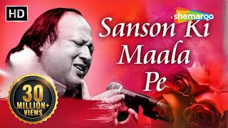 Sanson Ki Mala Pe Original Song by Nusrat Fateh Ali Khan  Video Song With Lyrics  Sad Song [upl. by Desdee672]