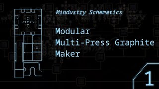 Mindustry Schematics 1  MultiPress Graphite Maker [upl. by Audrit]