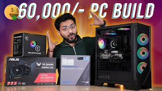 Ultimate 60K PC Build 2023 🚀  Intel amp AMD Combo  Budget Gaming PC Build 2024 🔥 [upl. by Harbert]