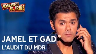 Jamel Debbouze et Gad Elmaleh  Laudit du MDR  Marrakech du Rire 2015 [upl. by Mommy]