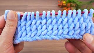 Amazing👌  Super Easy Tunisian Crochet Baby Blanket For Beginners online Tutorial  Tunisian [upl. by Dorie358]