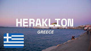 Discover the Real Heraklion of Crete  4K Walking Tour [upl. by Noicnecsa]