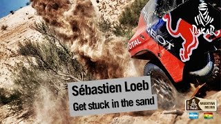 Loeb and Elena get stuck in the sand  senlisent  se hunden  Stage  Etapa  Etape 9 [upl. by Dominique935]