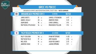 Broadbeach Premier Div 2 v Palm Beach Premier Div 2 [upl. by Lesly]