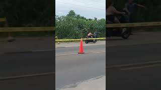 GTA Babaeng rider sinadyang pumasok sa bike course ng Ironman 703 triathlon sa Davao City [upl. by Tonnie]