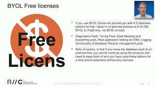 Oracle BYOL benefits  What benefits do Oracle Cloud bring [upl. by Kcirdec757]