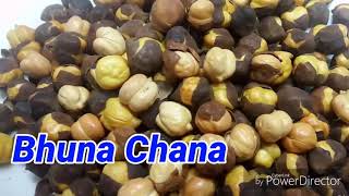 Bhuna Chana  how to make roasted chickpeas  Roasted Kala Chana  dry roasted chana [upl. by Selena]