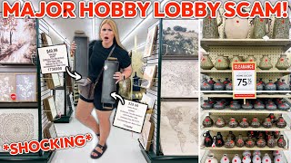 HOBBY LOBBY IS SCAMMING PEOPLE HERES THE TRUTH 🔍 SHOCKING  75 Off Clearance Decor Finds [upl. by Henriette897]